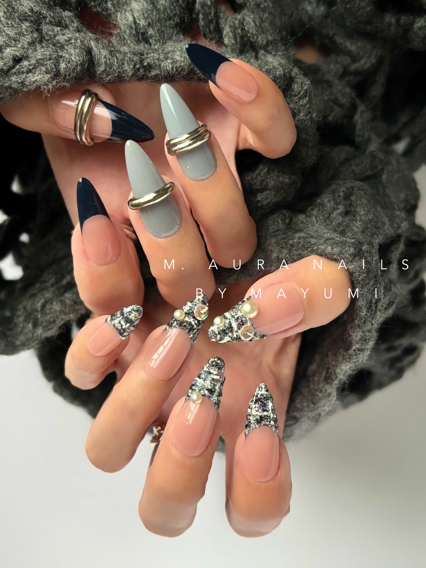 Couture Tweed Ring