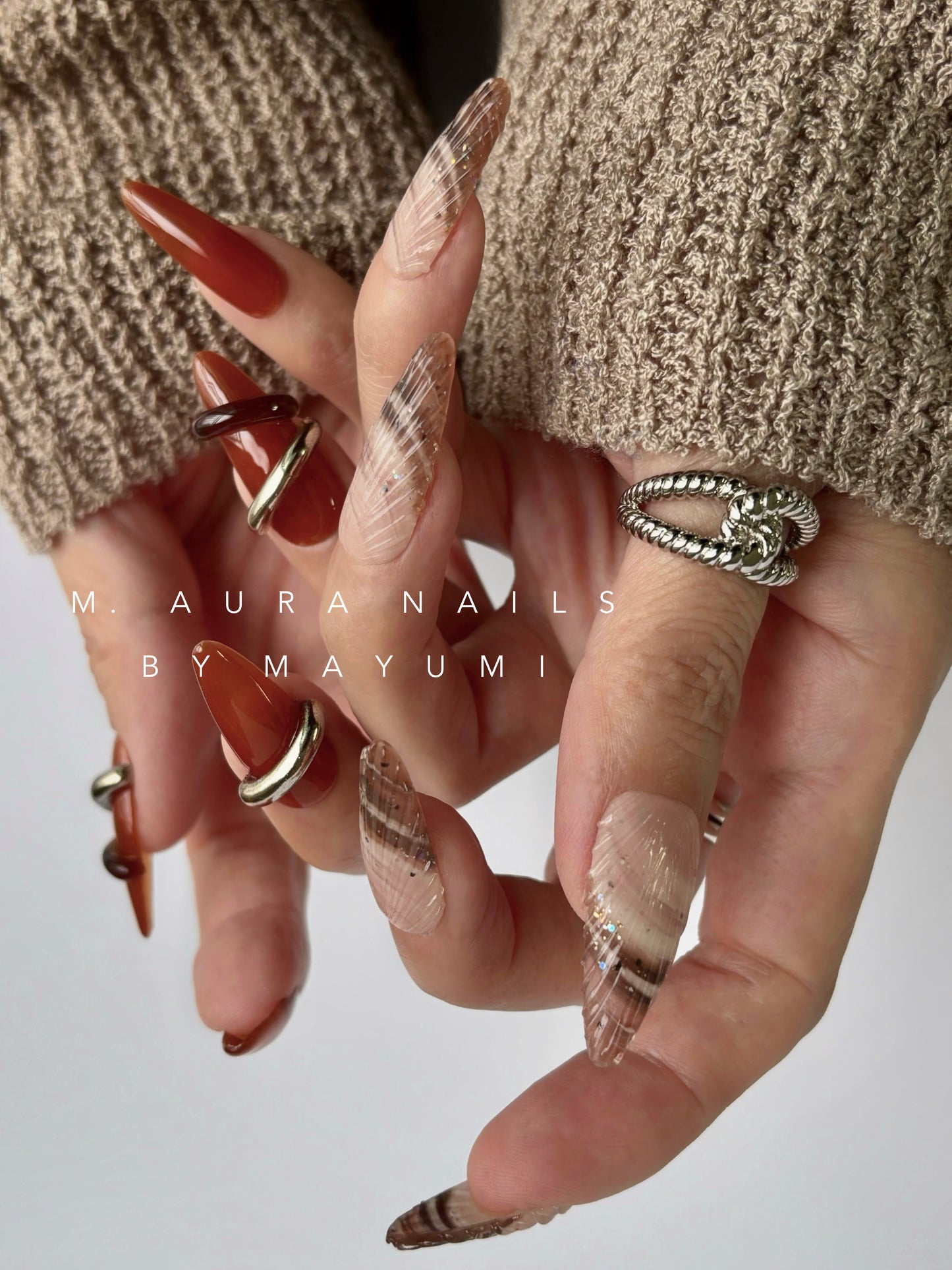 Amber Shell Ring