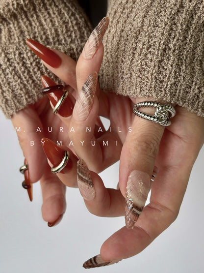 Amber Shell Ring