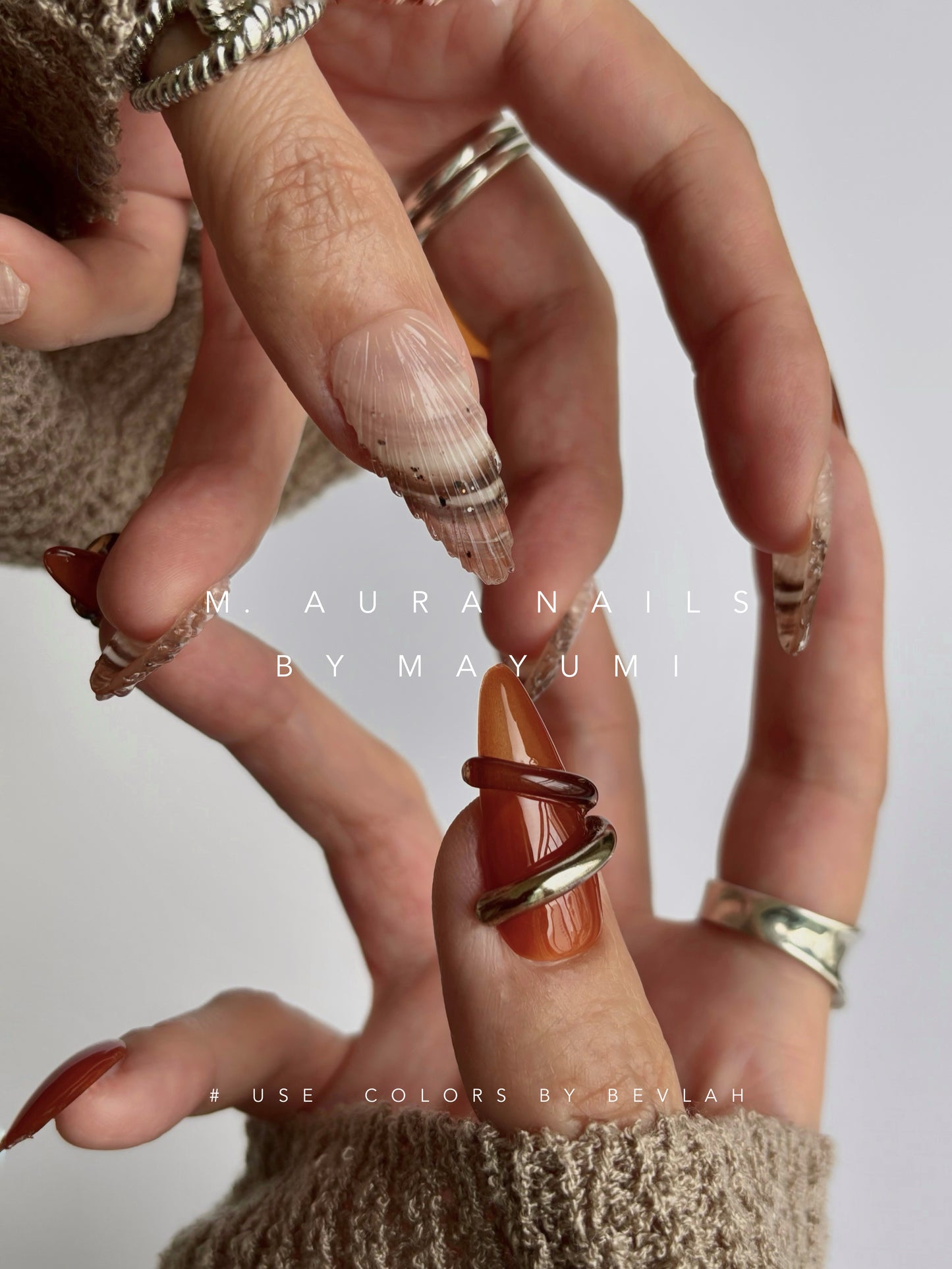 Amber Shell Ring