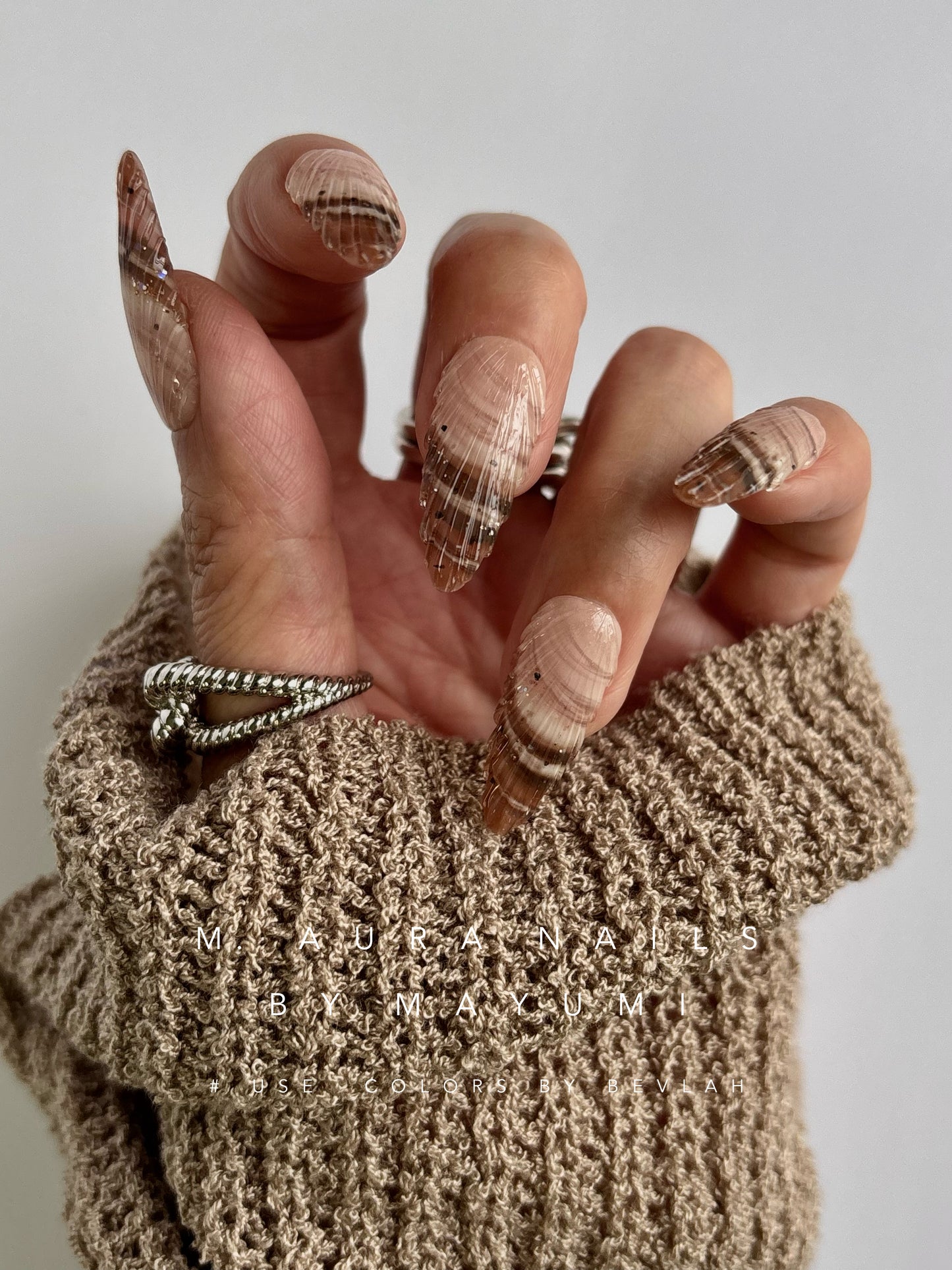 Amber Shell Ring