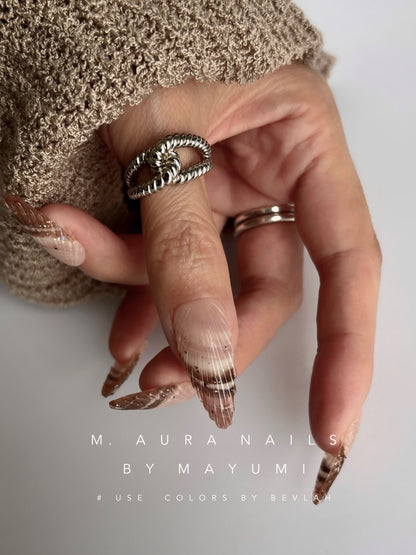 Amber Shell Ring