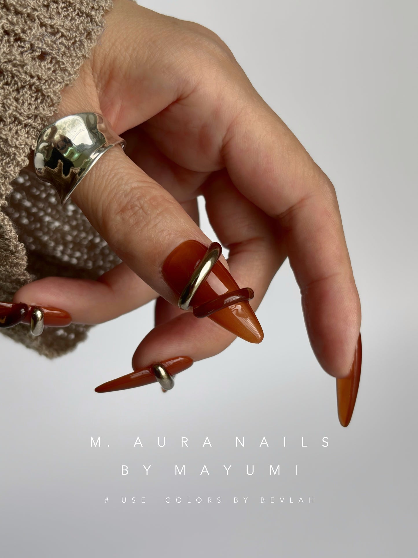 Amber Shell Ring